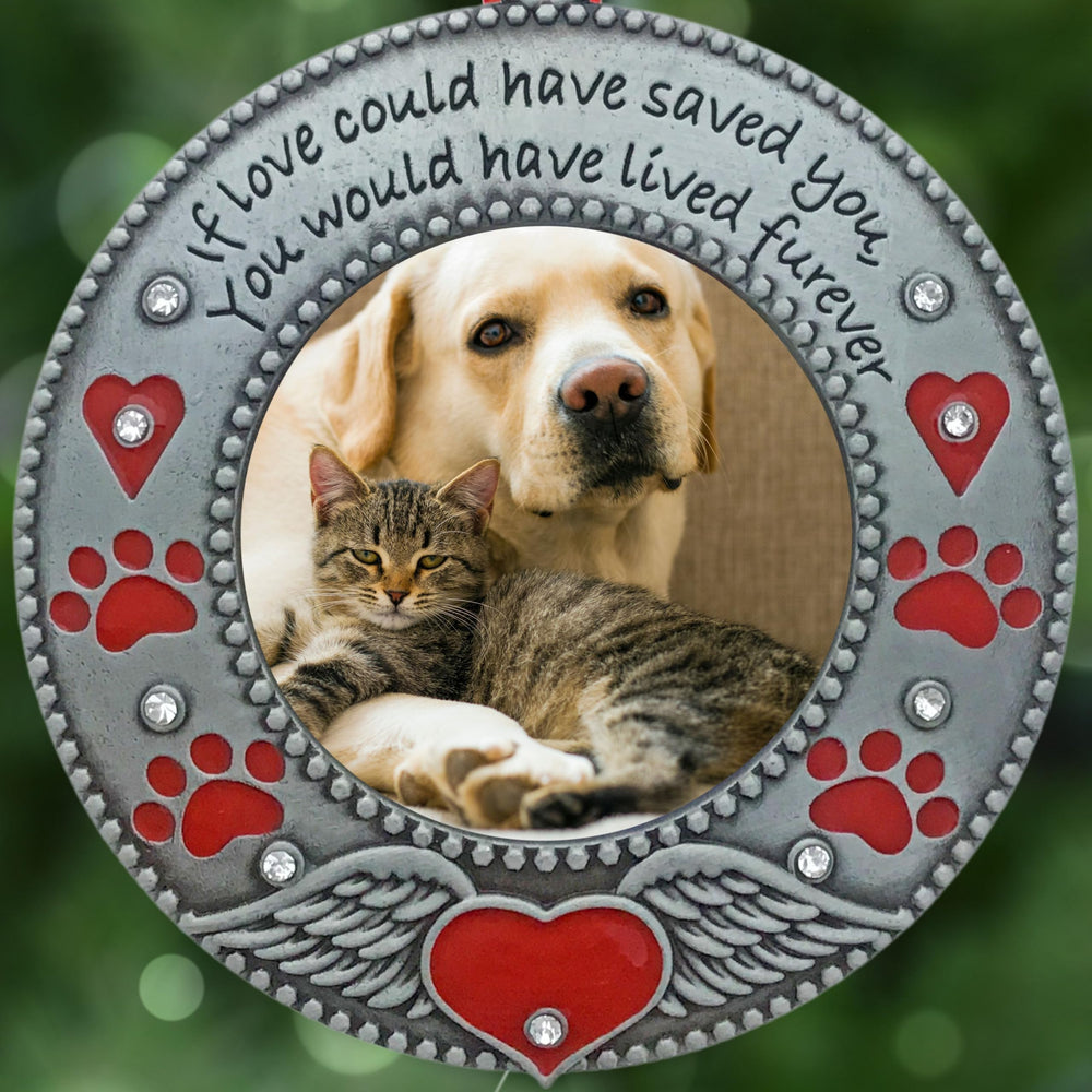 Banberry Designs pet memorial ornament storage bag protects keepsake when not displayed