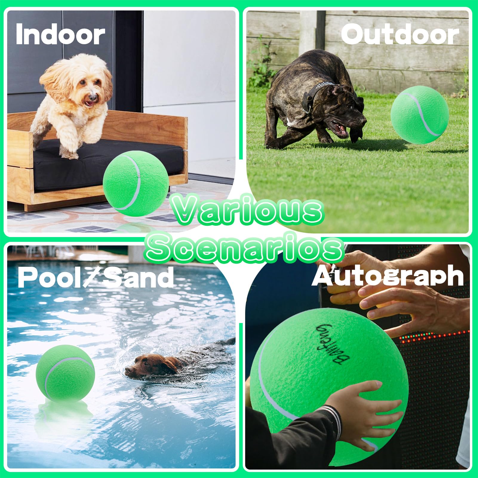 Banfeng ball ships uninflated; inflate with included needles.