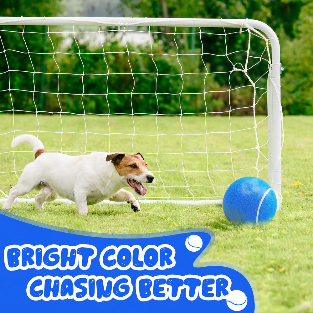 Banfeng Giant 8in dog tennis ball in use at the park encourages chasing