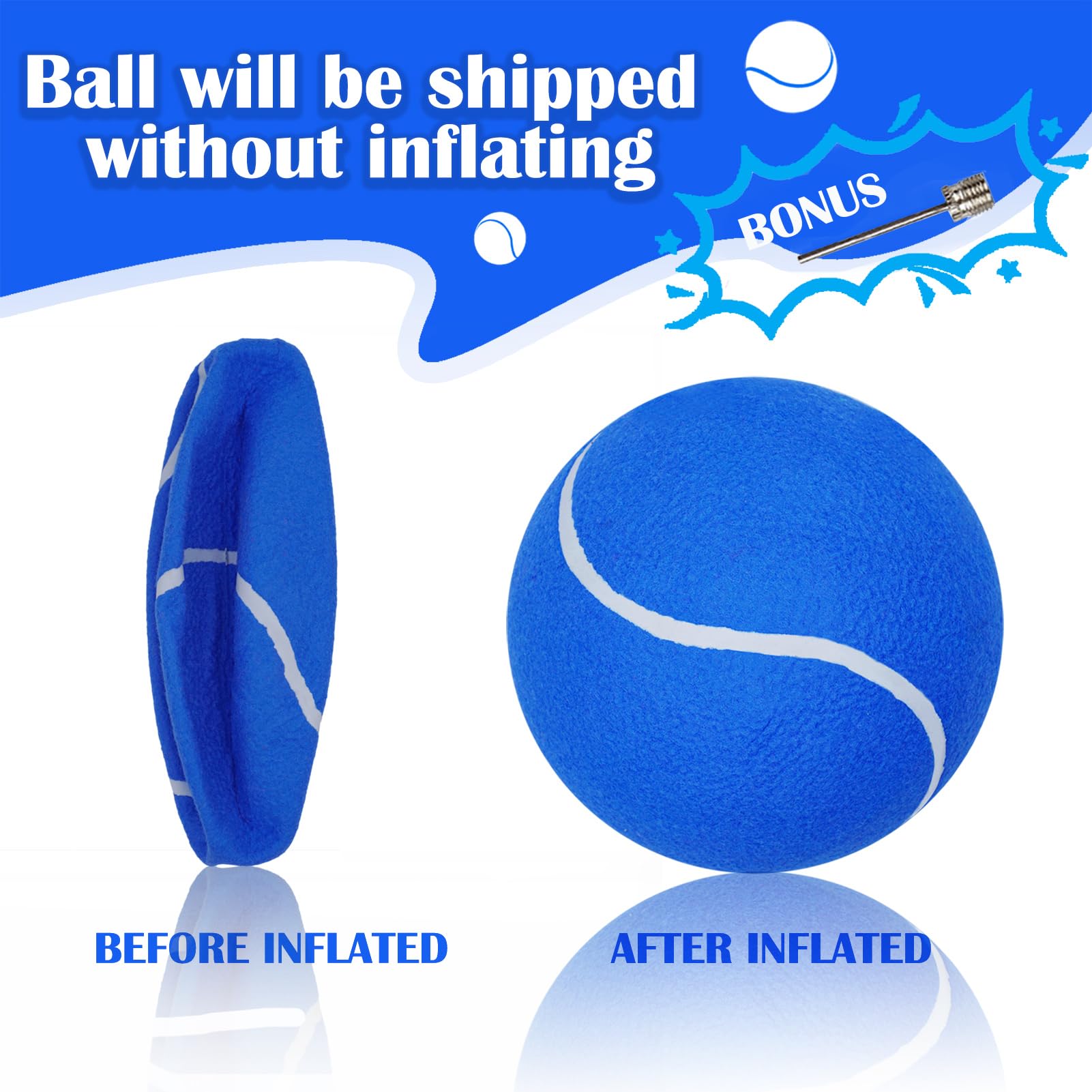 Banfeng Giant 8in dog tennis ball yellow color enhances visibility during training