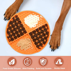 Bangp licking mat dog and cat slow feeder improves mealtime engagement.