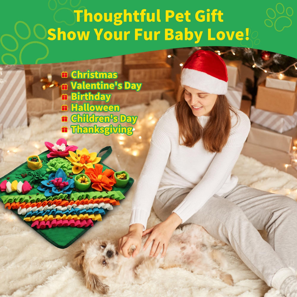 Banlangen Snuffle Mat suits dogs and other small pets for enrichment and fun.