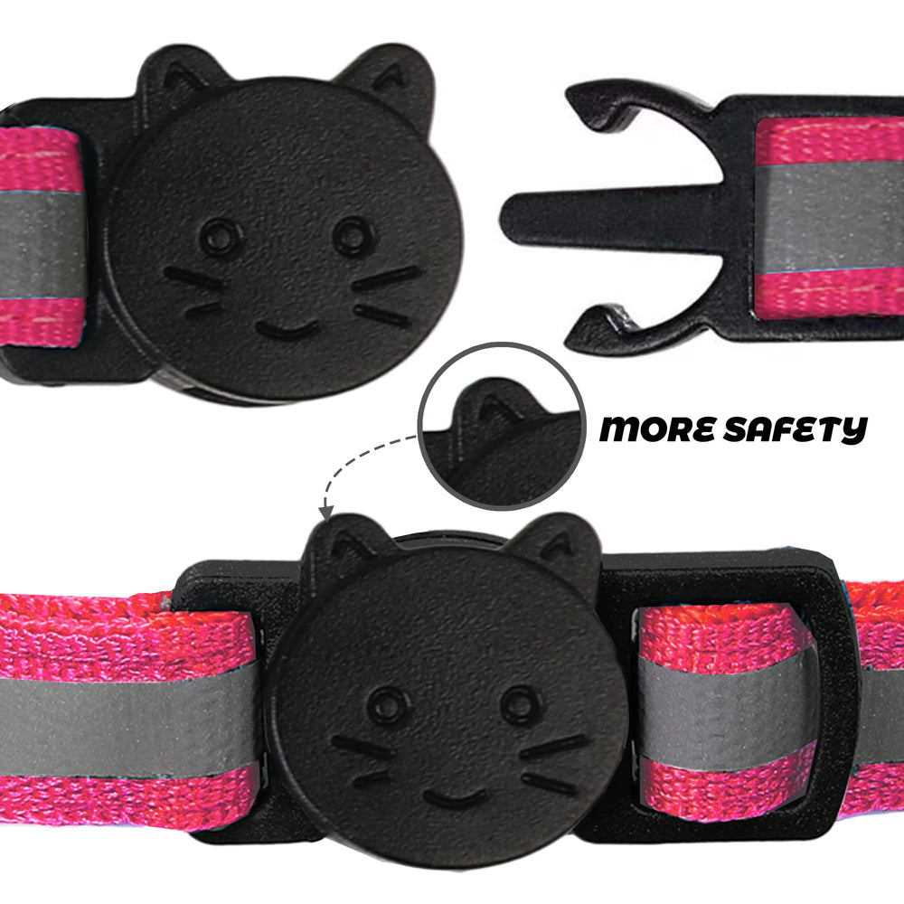 BANMODER breakaway buckle closeup shows safe, easy-release design for curious pets