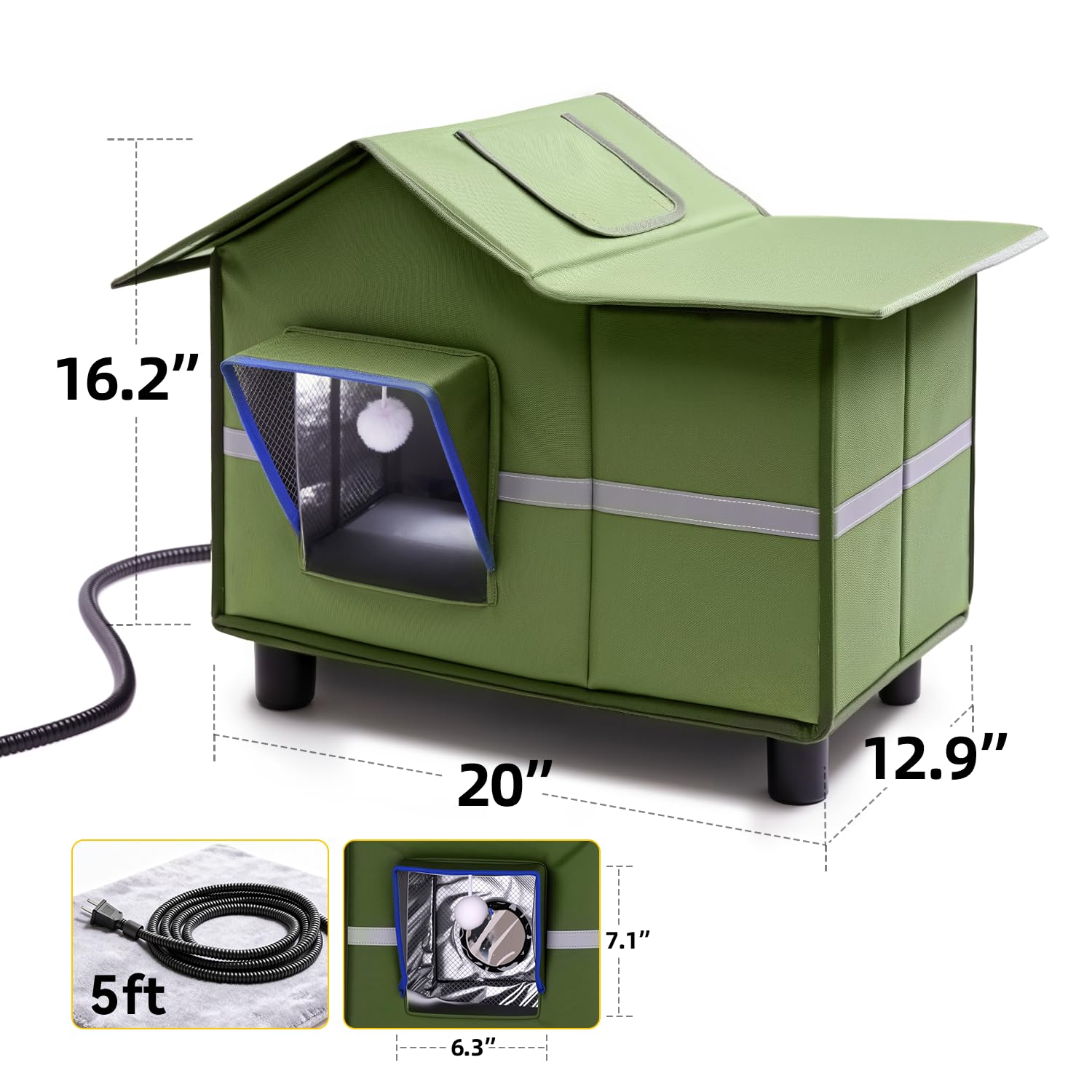 Banxye shelter pops up quickly with skylight for sun lounging and easy checks.