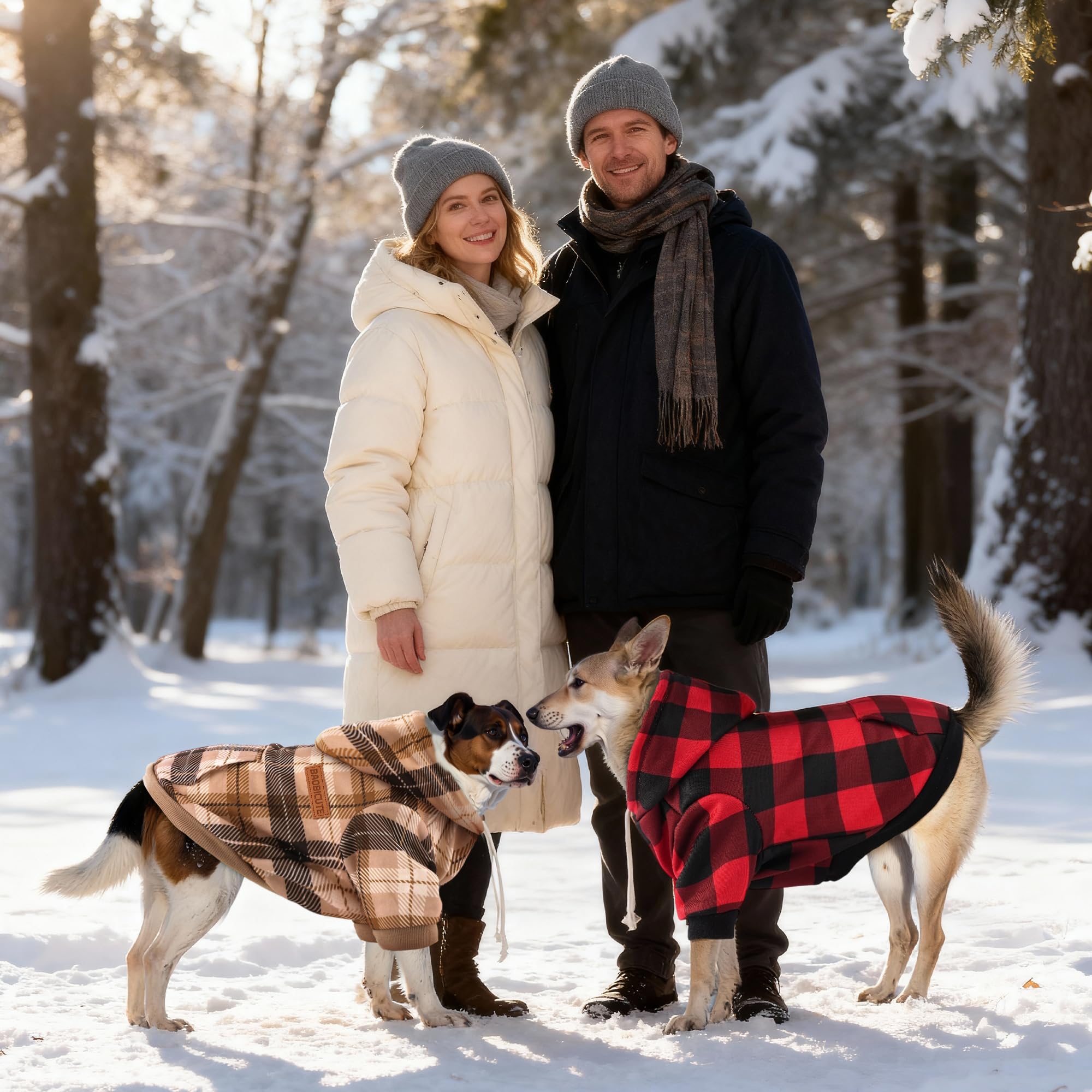 BAOBICUTE hoodie features leash hole for quick, secure outdoor walks.