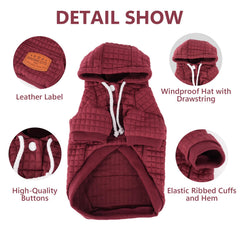 BAOBICUTE dog hoodie elastic hem and cuffs offer flexible, comfortable movement
