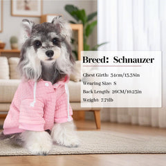 BAOBICUTE dog hoodie rose pink pocket detail adds convenient snack storage