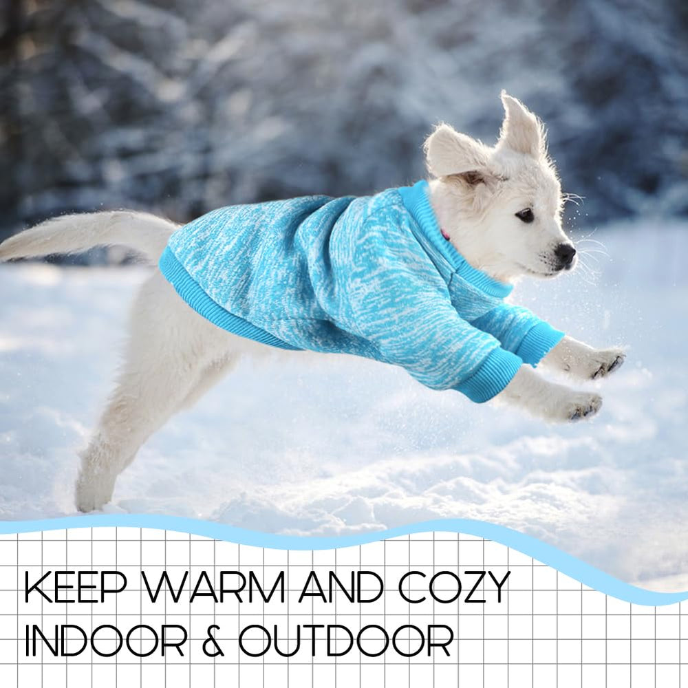 Baobicute dog sweater light blue adds cheerful warmth for chilly outings