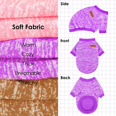BAOBICUTE dog wearing this sweater during a walk highlights easy on/off and snug warmth