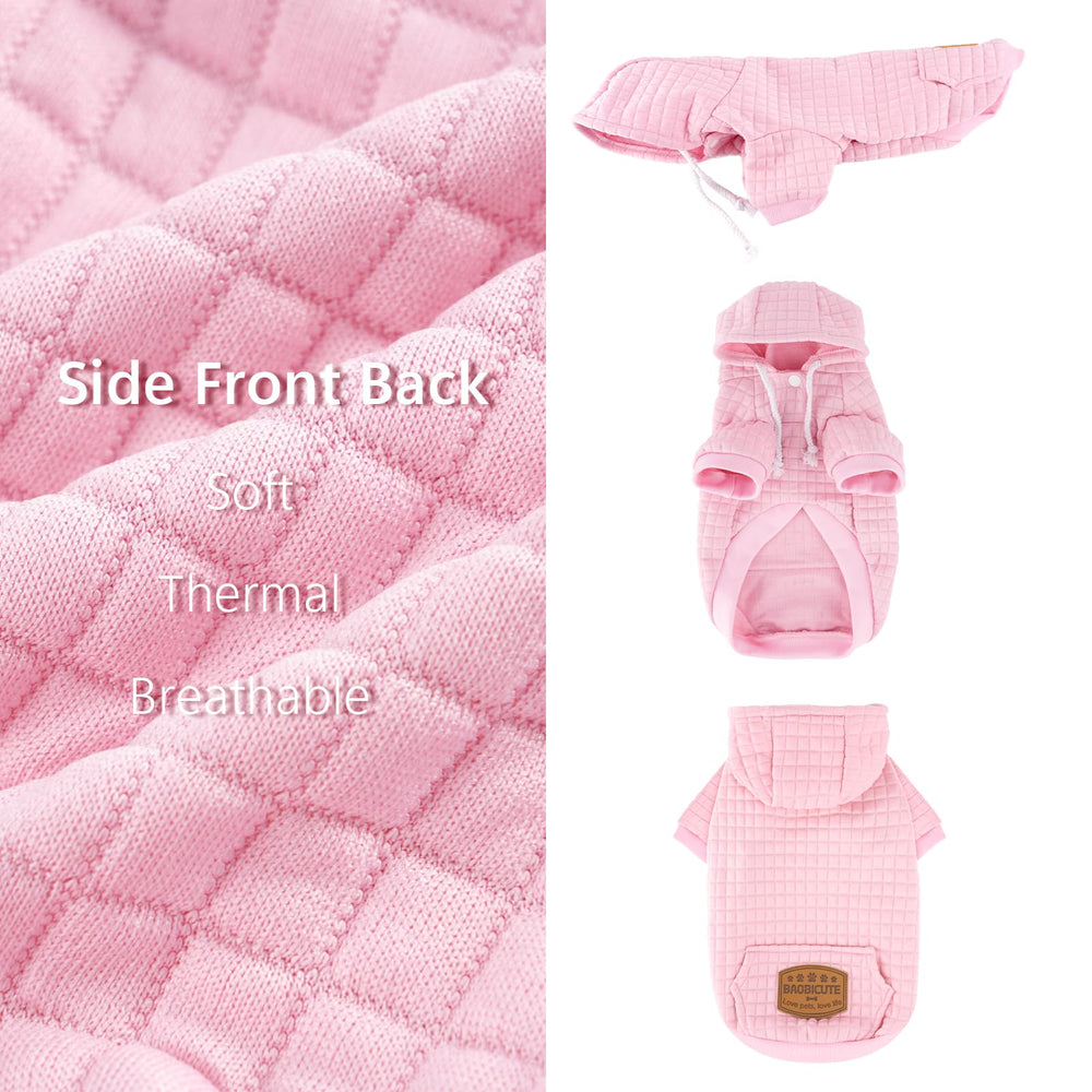 BAOBICUTE drawstring hood detail showing adjustable warmth