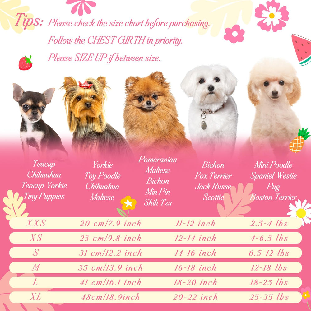 Baobicute girl dog dress in floral pattern for versatile style