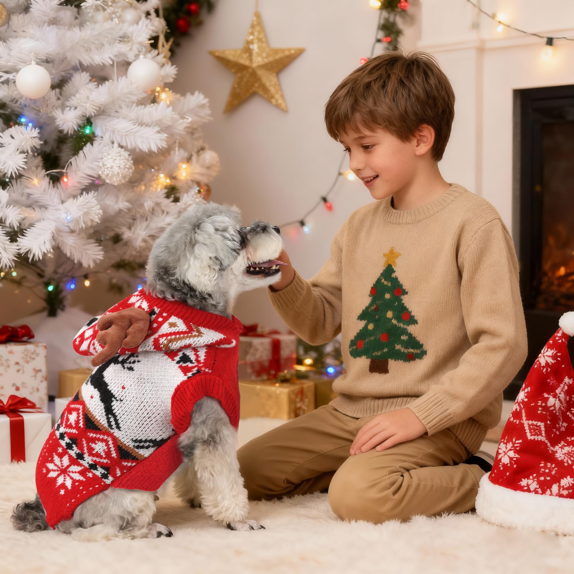 Baobicute machine-washable sweater simplifies holiday cleanup and care.