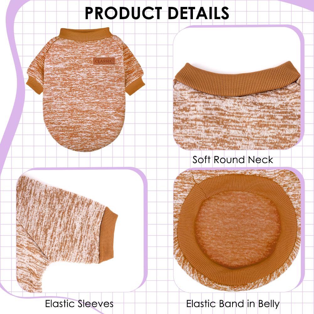 BAOBICUTE khaki sweater close-up shows soft, skin-friendly fabric and stretchable fit