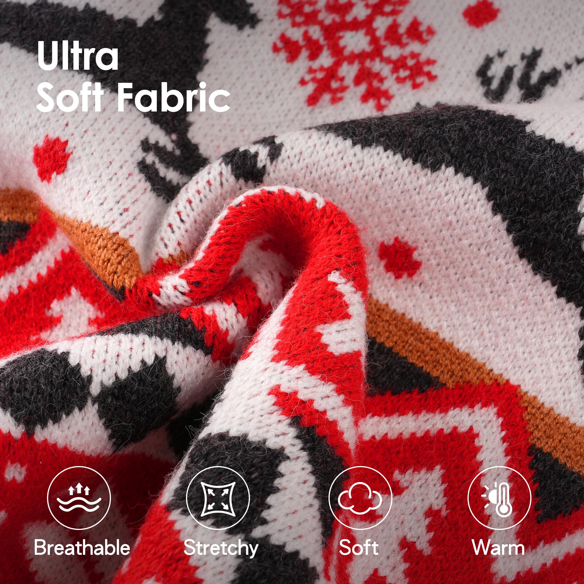Baobicute soft acrylic knit fabric feels gentle on sensitive skin.