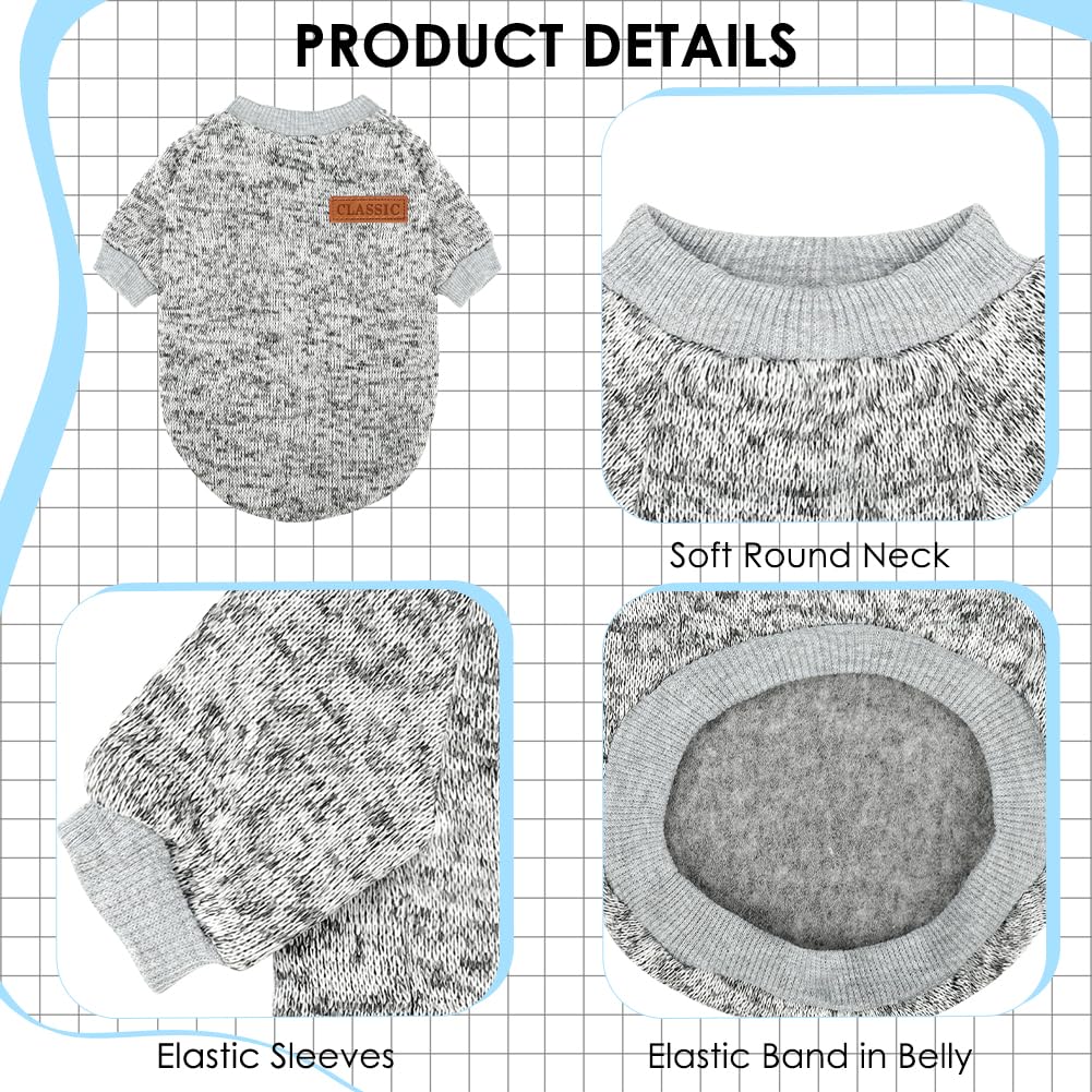 Baobicute sudadera para perro pequeño, ajuste elástico para vestir fácilmente.