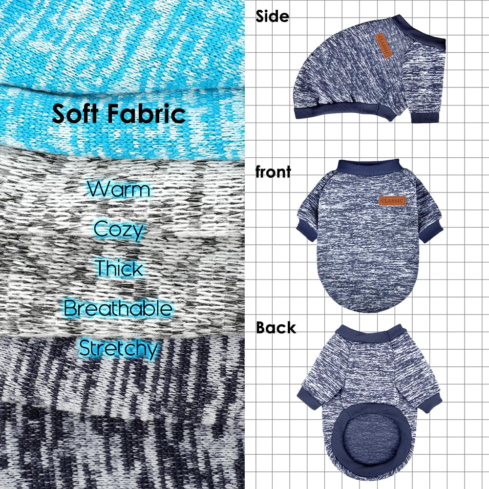 Baobicute sudadera para perro pequeño, material polar cálido y suave.