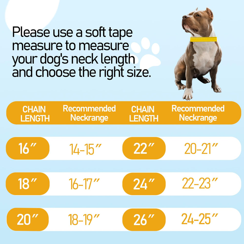 BAOBOTE sizing guide 16 to 26 inch fits larger dogs with secure wear during outdoor activities.