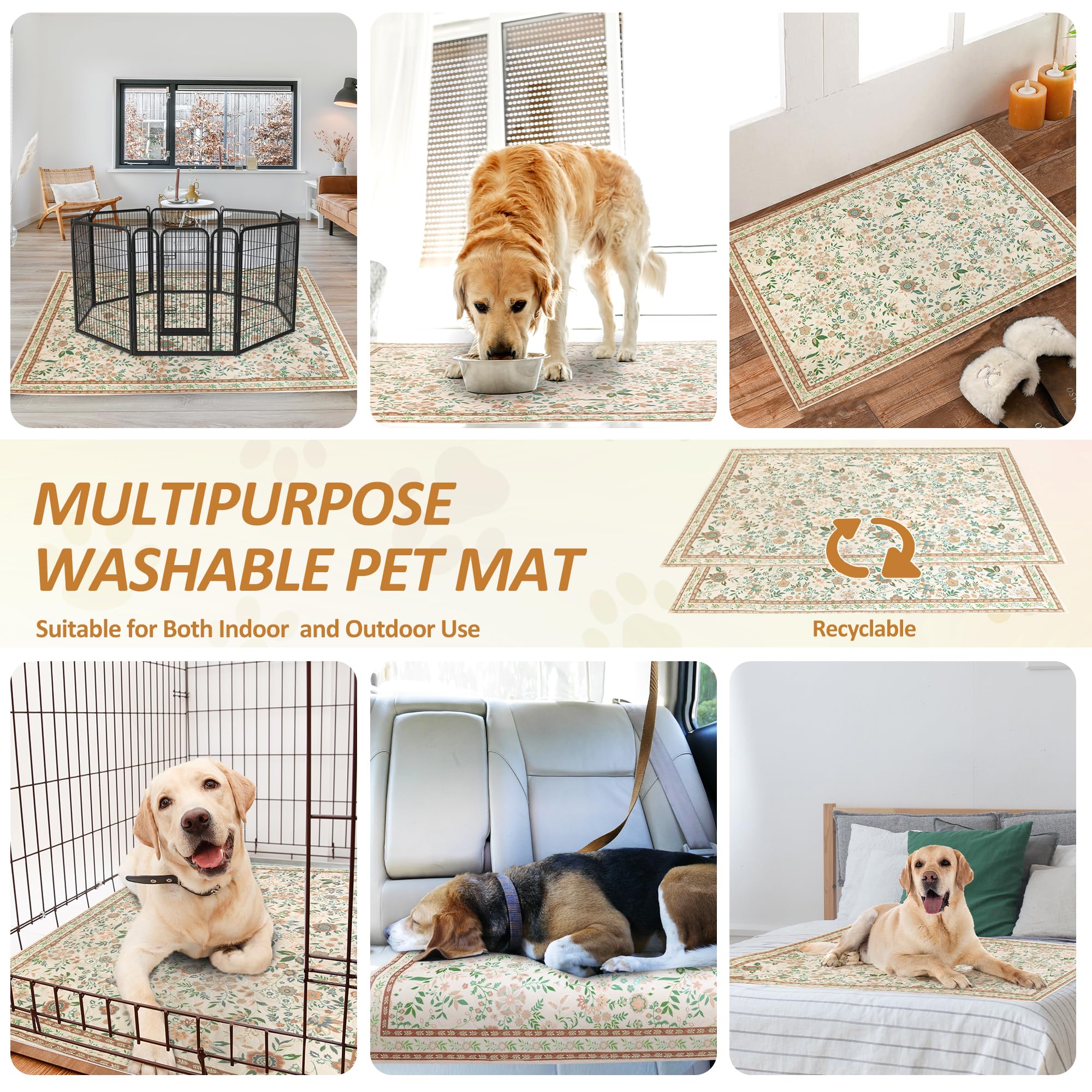 Baodan machine-washable dog pad remains soft after many washes.
