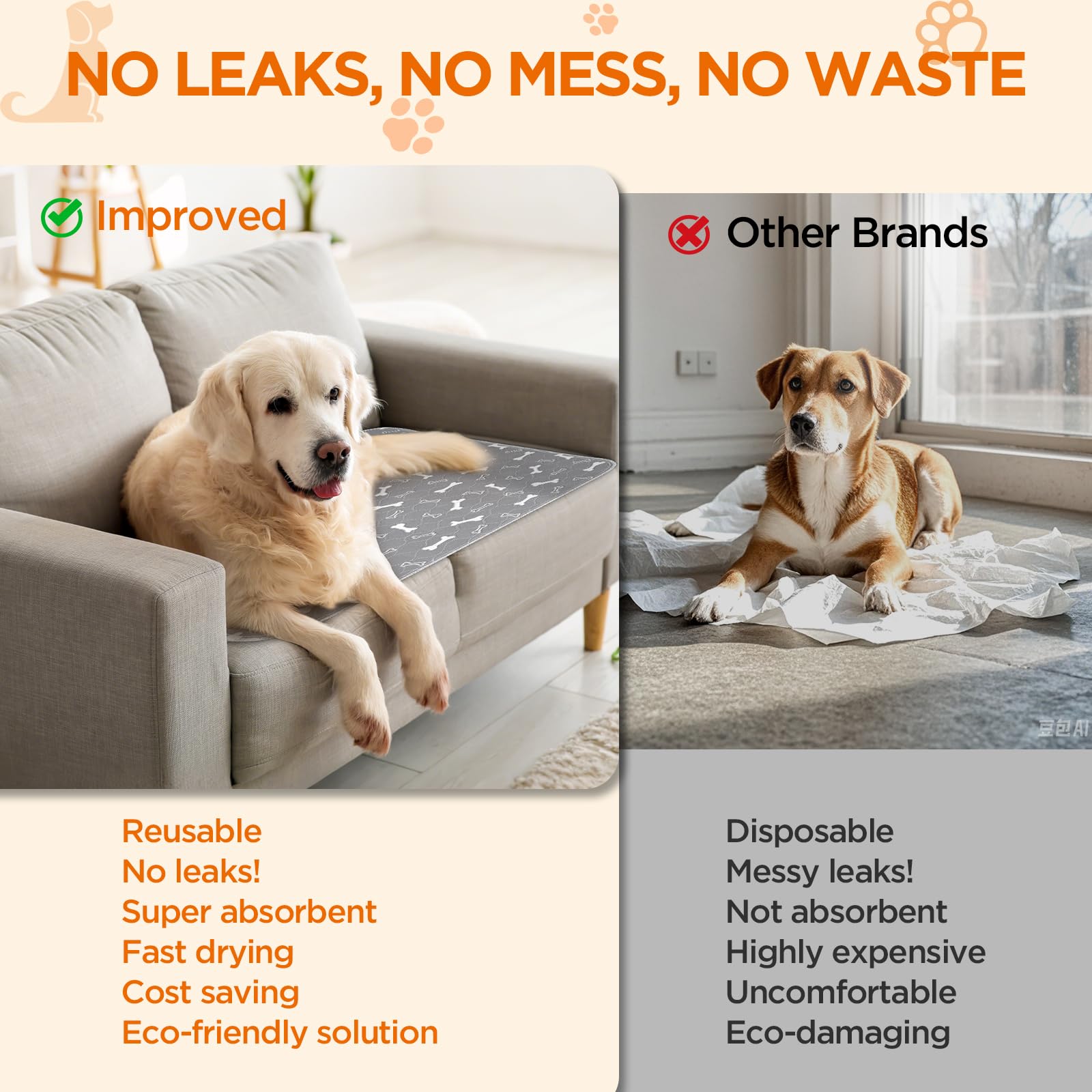 Baodan pads are durable and dryer-safe for long-lasting use