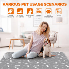 Baodan washable pee pad large 54x54 leakproof layer demonstrates containment.
