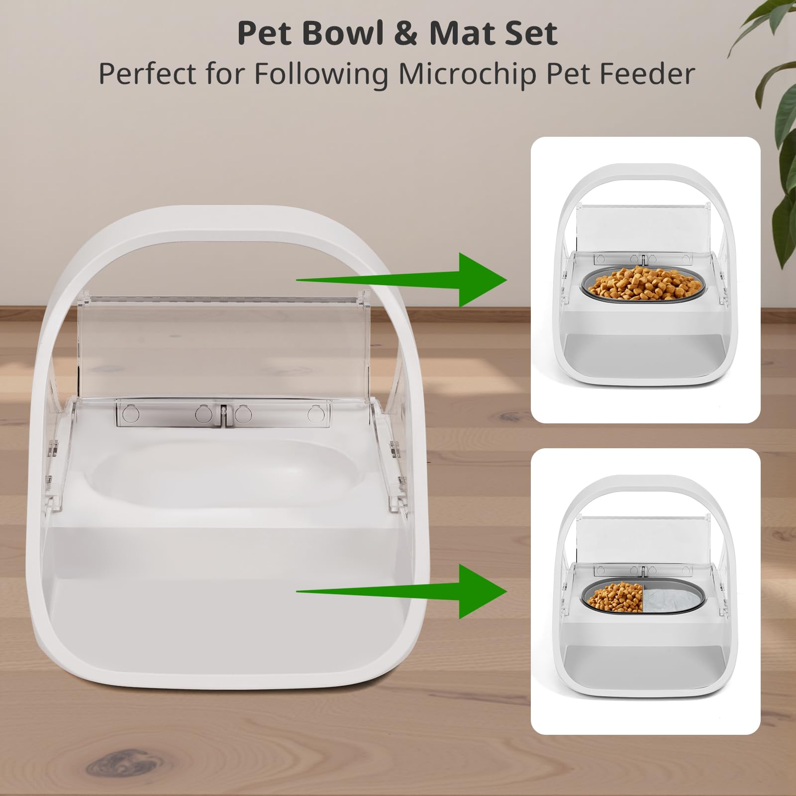 Baofum bowl mat catches stray food, helping keep the feeding area tidy.