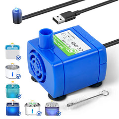 Baofum IP68 DR-DC160 pump with LED light for cat fountains and nighttime visibility