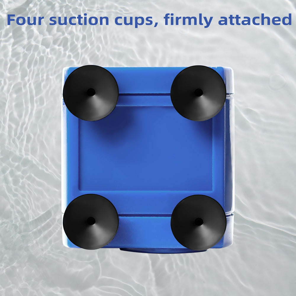 Baofum suction cups secure bottom to stabilize fountain pump