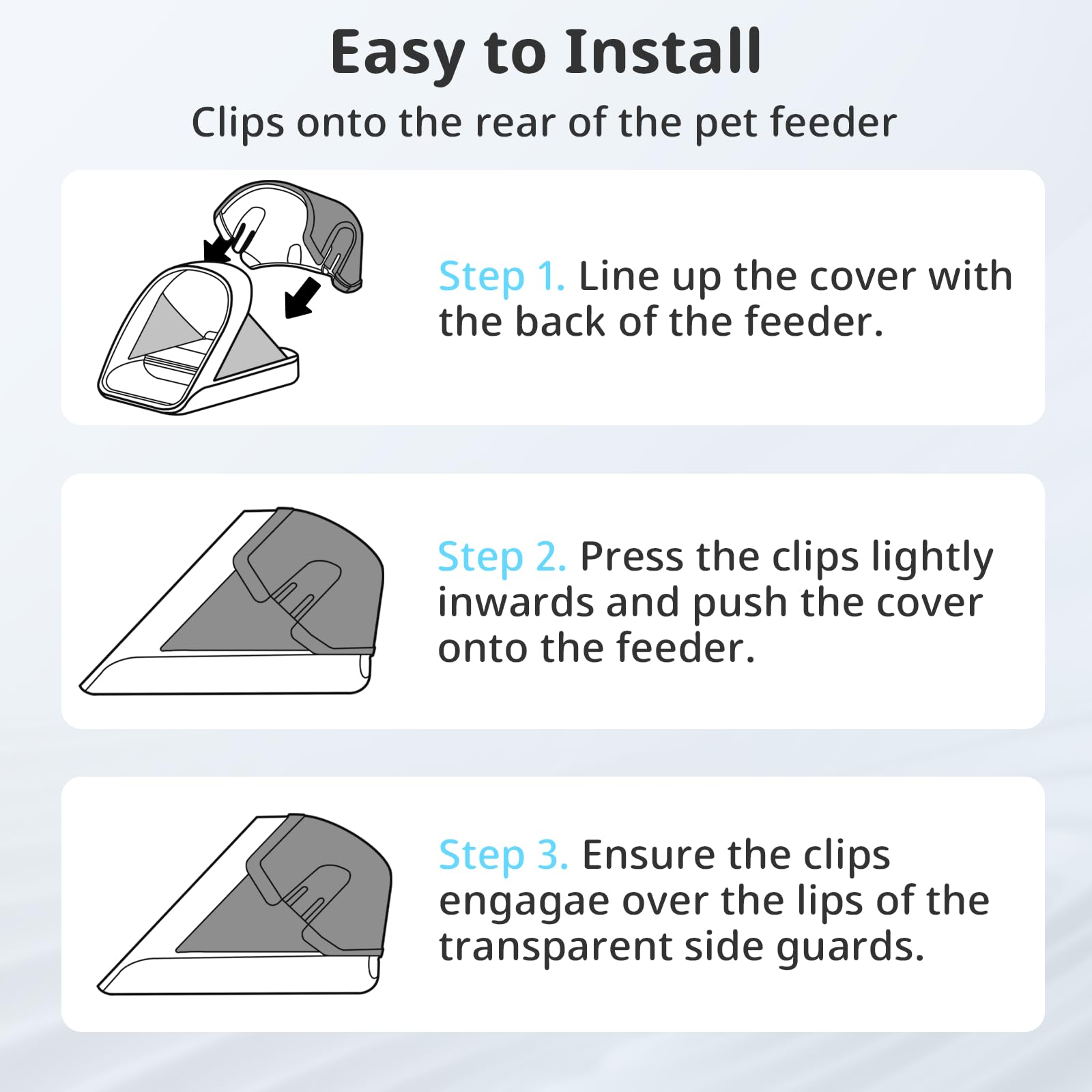 Baofum two-pack rear cover packaging for cat feeder