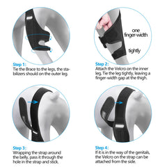 BaoGuai knee brace fabric and stabilizers help reduce inflammation and pain.
