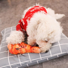 Baolaili chicken leg plush toy durable construction for long-lasting fun.