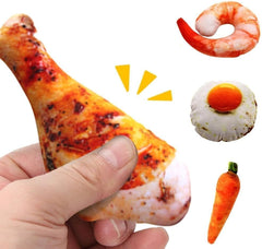 Baolaili chicken leg plush toy squeaker inside adds interactive playtime.