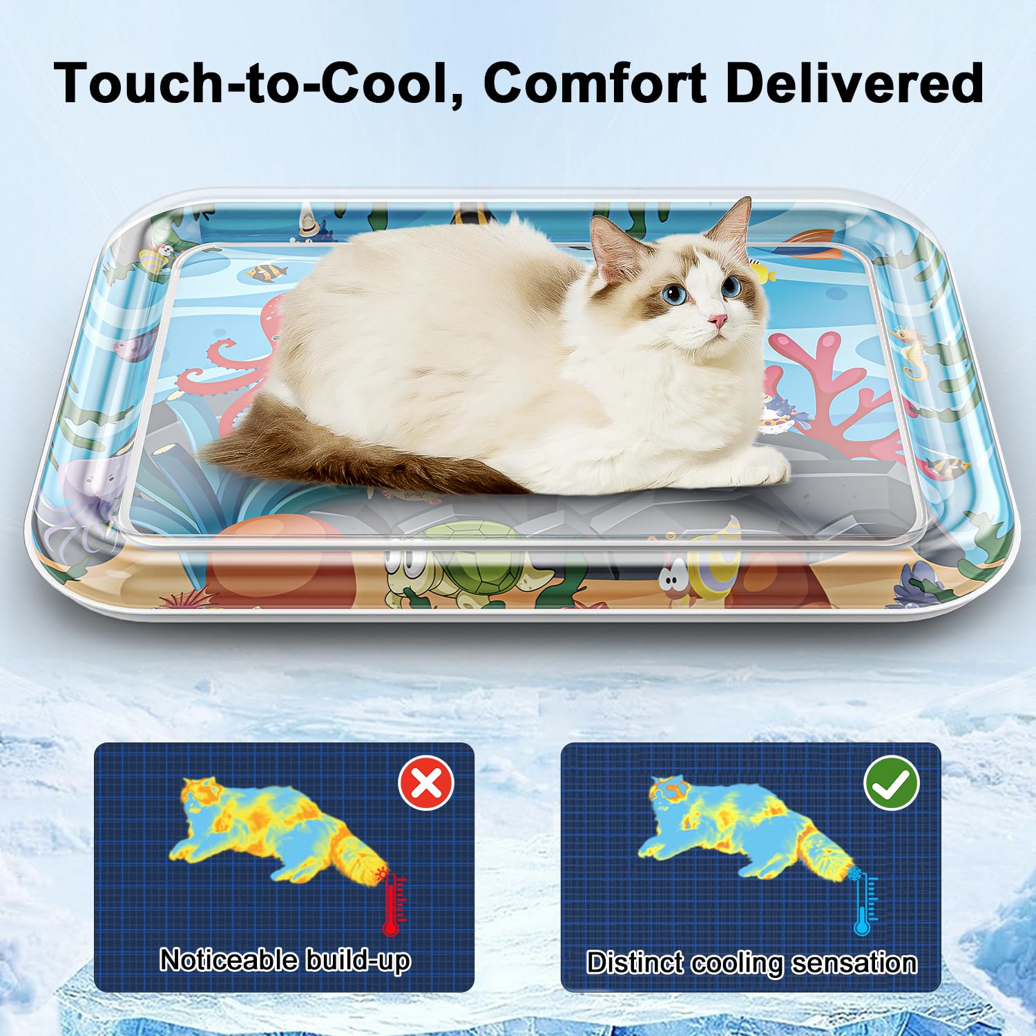 Baoyemes indoor cat enrichment mat offers cooling and engaging play.