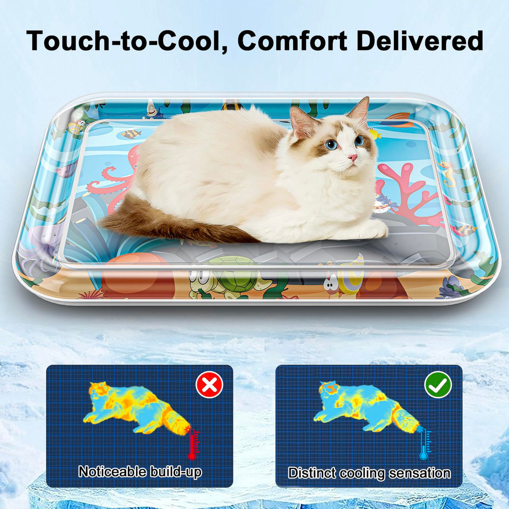 Baoyemes indoor cat enrichment mat offers cooling and engaging play.