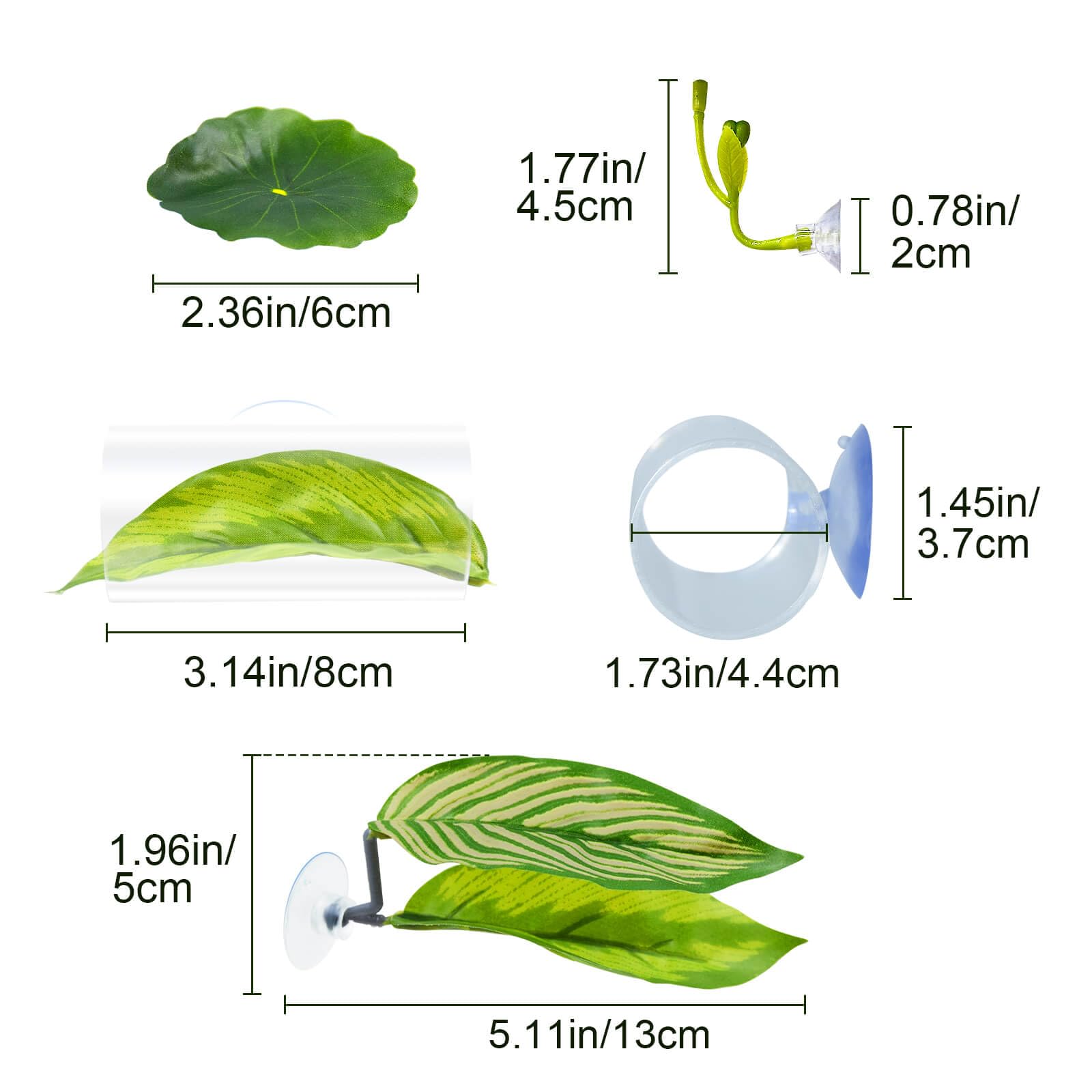 BaoZqua betta hammock double-layer leaf top view demonstrates soft foliage
