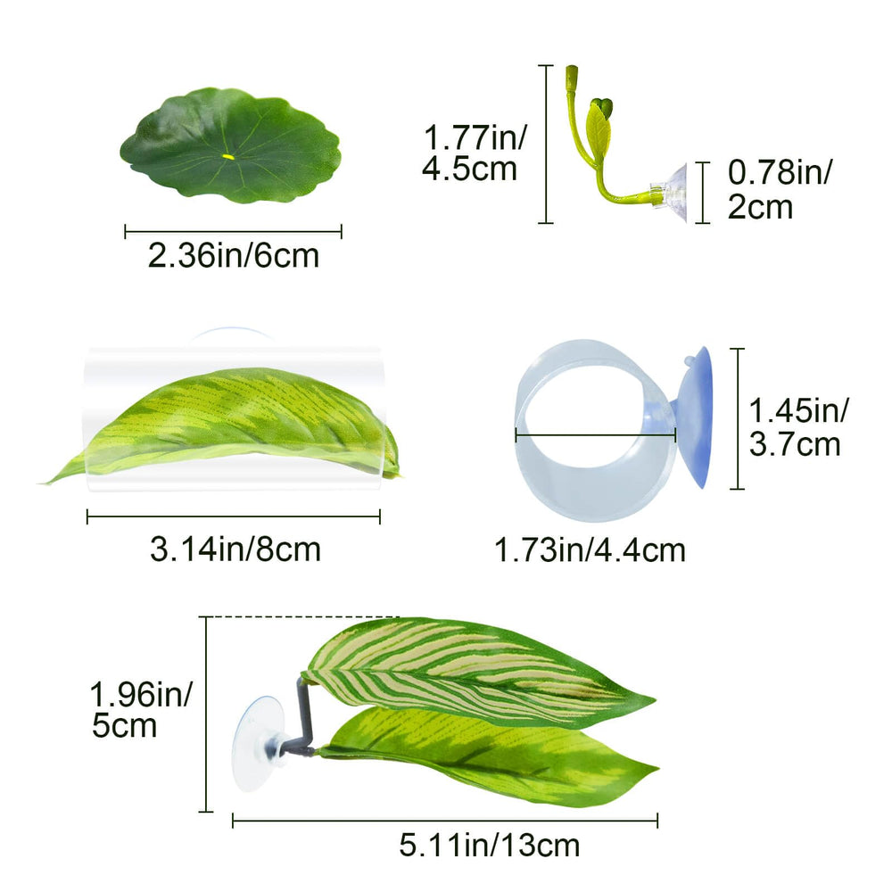 BaoZqua betta hammock double-layer leaf top view demonstrates soft foliage