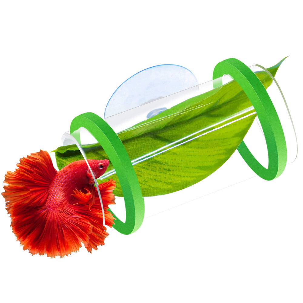BaoZqua Betta Hammock-Tunnel Drift provides a drifting hiding spot for exploration.