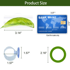 BaoZqua Betta Hammock Wall-Mount Suction secures a stable wall hideout for rest and play.