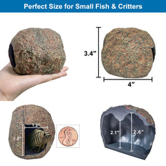 BaoZqua pleco cave magnetic setup with premium resin finish blends in.