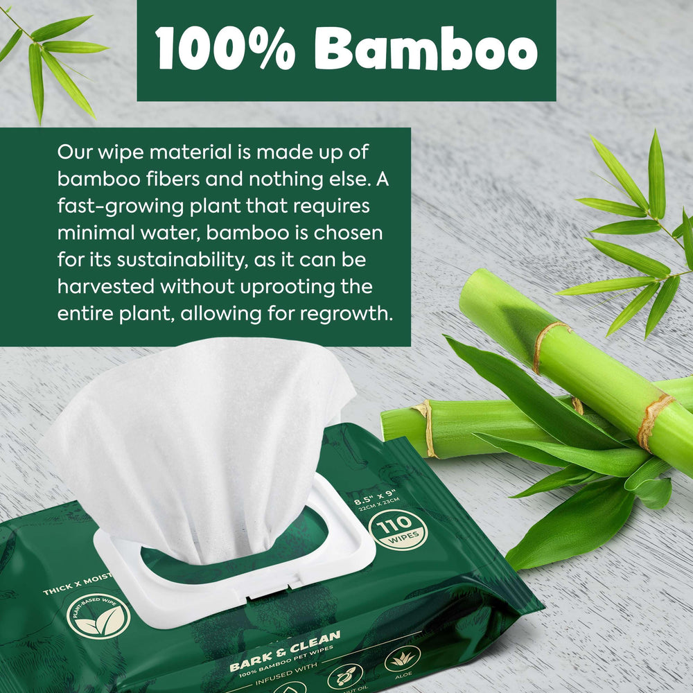 Bark & Clean 50-count pack ideal for home daily use and travel kits.