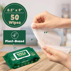 Bark & Clean lavender-infused wipes provide gentle deodorizing for sensitive dog skin.