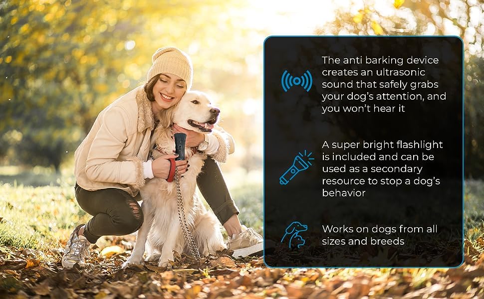 Bark Begone Type-C charging for quick, long-lasting power