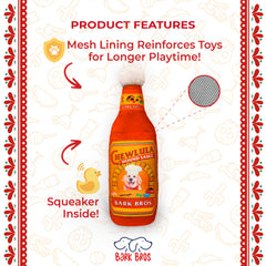 Bark Bros Chewlula dog toy in action during playtime with a pup.