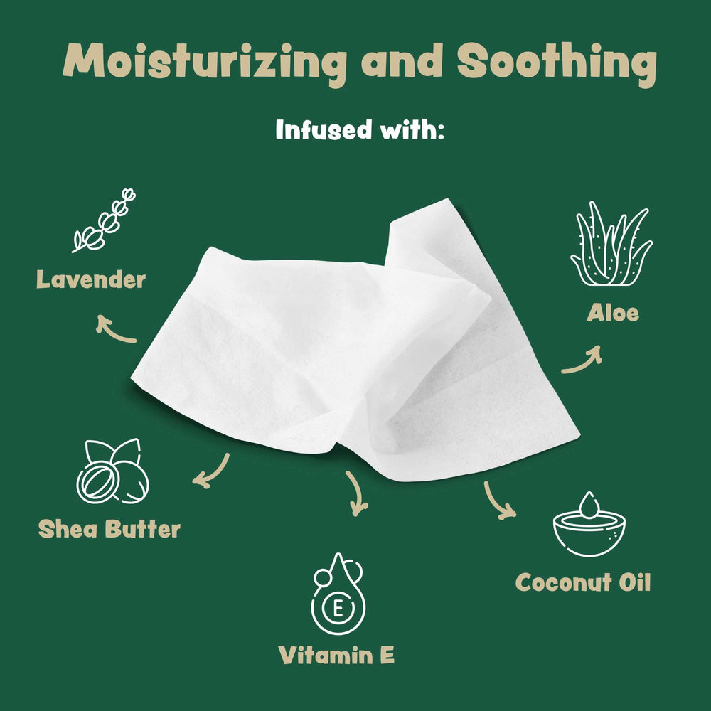 Bark & Clean bamboo material close-up highlighting eco-friendly, compostable dog wipes.