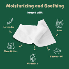 Bark & Clean bamboo material close-up highlighting eco-friendly, compostable dog wipes.