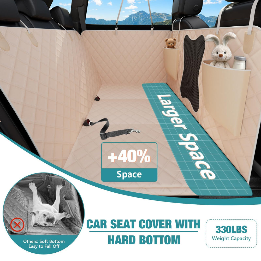 Bark Lover protective waterproof fabric closeup keeps seats clean during spills