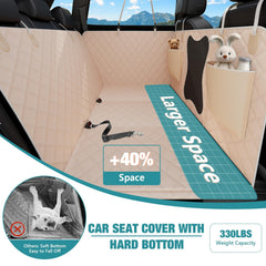 Bark Lover protective waterproof fabric closeup keeps seats clean during spills