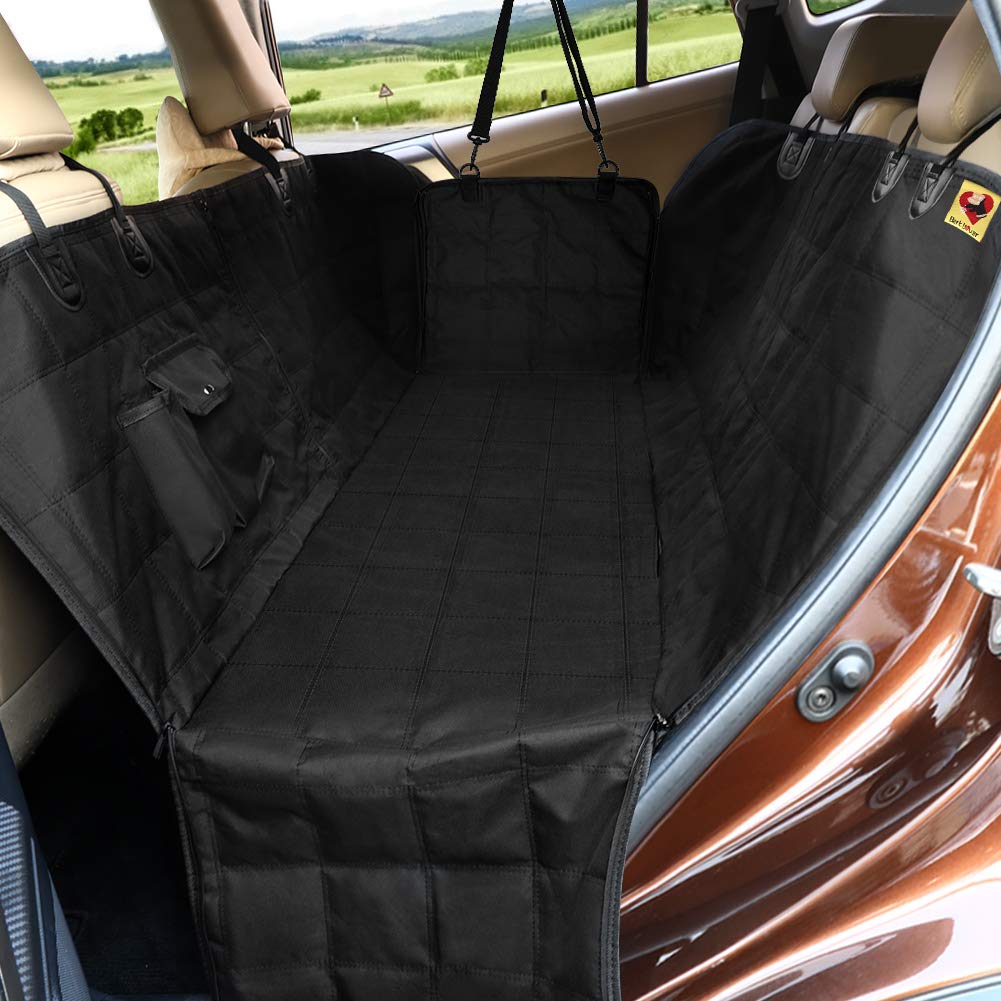 Bark Lover waterproof seat protector highlights durable quilted fabric for easy cleaning.