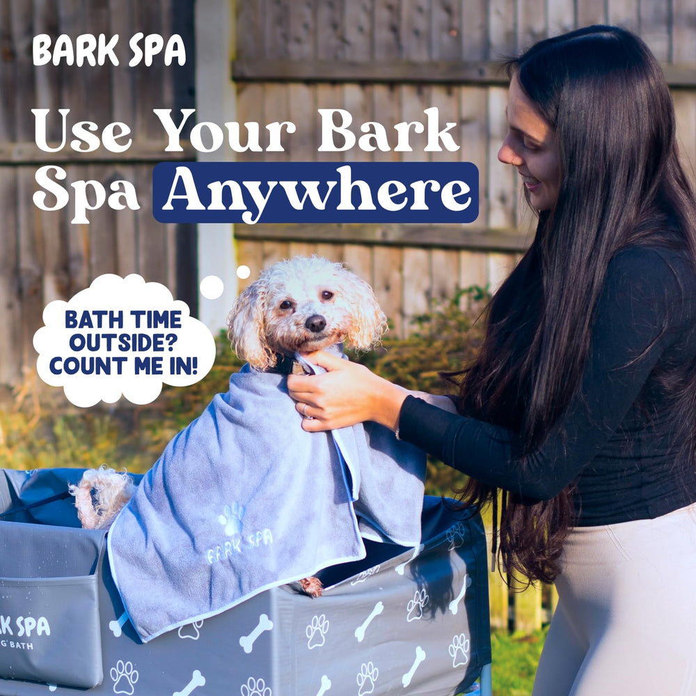 Bark Spa requires 32x21 inch floor space for versatile setups