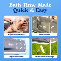 Bark Spa free grooming kit includes brush and towel for at-home spa