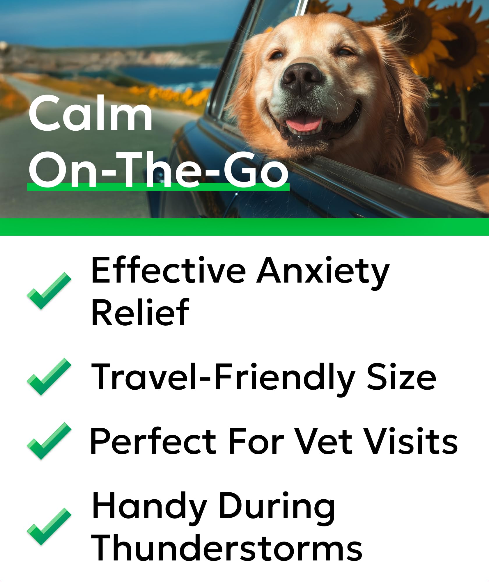 BARK&SPARK dog-relaxation-closeup features hemp oil and melatonin for anxiety support.